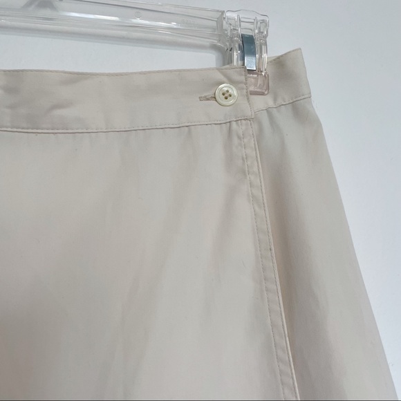 90s White Wrap Mini Skirt - Picture 4 of 6